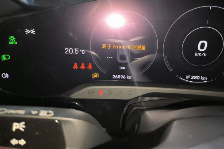 Used Porsche Taycan 2020 Taycan Odometer Close Up