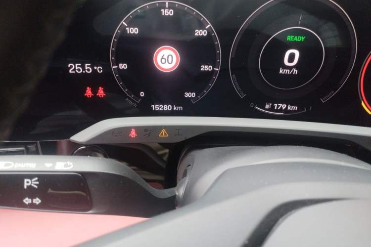 Used Porsche Taycan 2020 Taycan Odometer Close Up