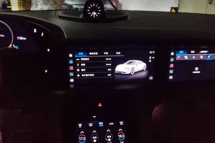 Used Porsche Taycan 2020 Taycan Audio And AC Panel