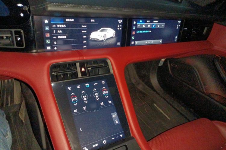 Used Porsche Taycan 2020 Taycan Audio And AC Panel
