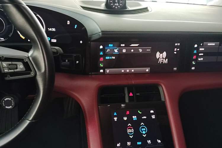 Used Porsche Taycan 2020 Taycan Audio And AC Panel