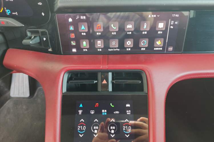 Used Porsche Taycan 2020 Taycan Audio And AC Panel