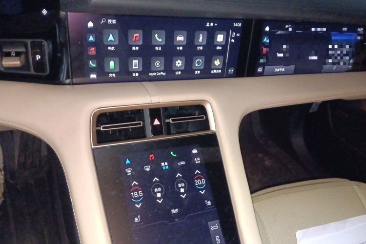 Used Porsche Taycan 2020 Taycan Audio And AC Panel