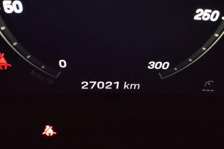 Used Porsche Taycan 2020 Taycan Odometer Close Up
