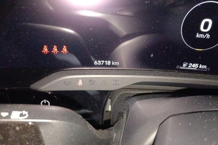 Used Porsche Taycan 2020 Taycan Odometer Close Up