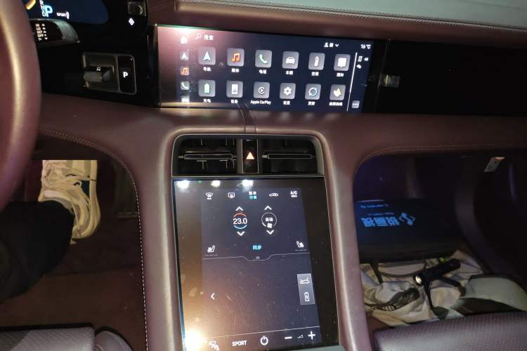 Used Porsche Taycan 2020 Taycan Audio And AC Panel
