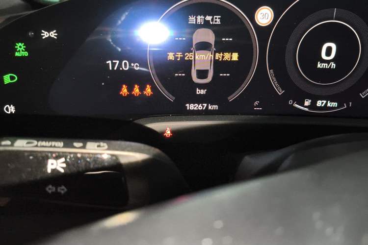 Used Porsche Taycan 2020 Taycan Odometer Close Up