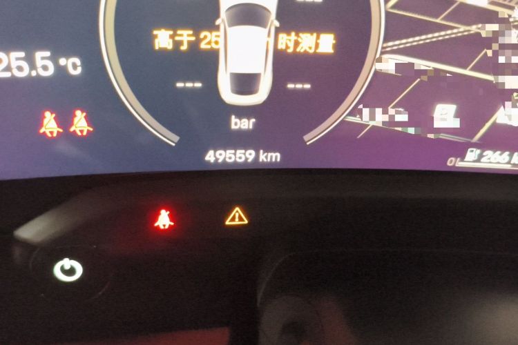 Used Porsche Taycan 2020 Taycan Odometer Close Up