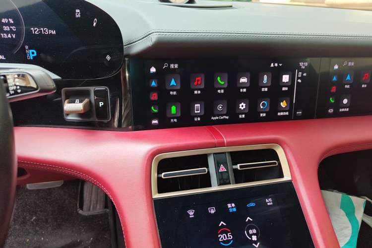 Used Porsche Taycan 2020 Taycan Audio And AC Panel