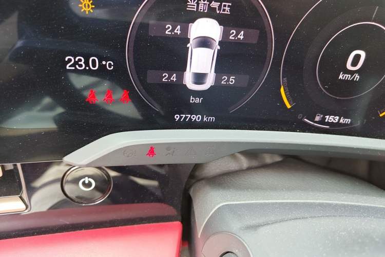 Used Porsche Taycan 2020 Taycan Odometer Close Up