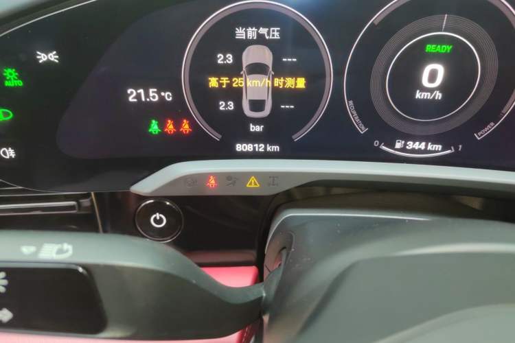 Used Porsche Taycan 2020 Taycan Odometer Close Up