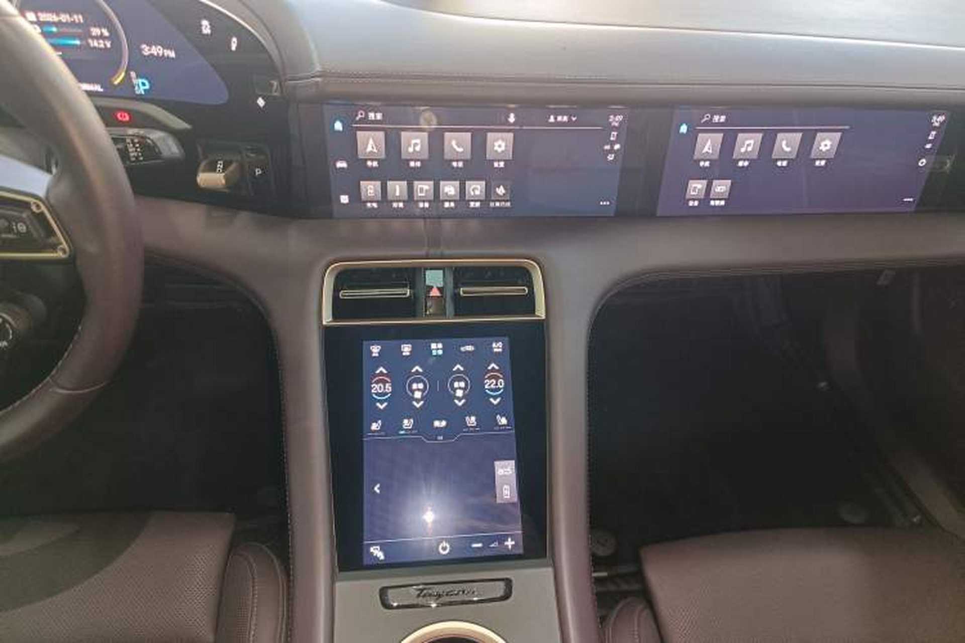 Used Porsche Taycan 2020 Taycan Audio And AC Panel