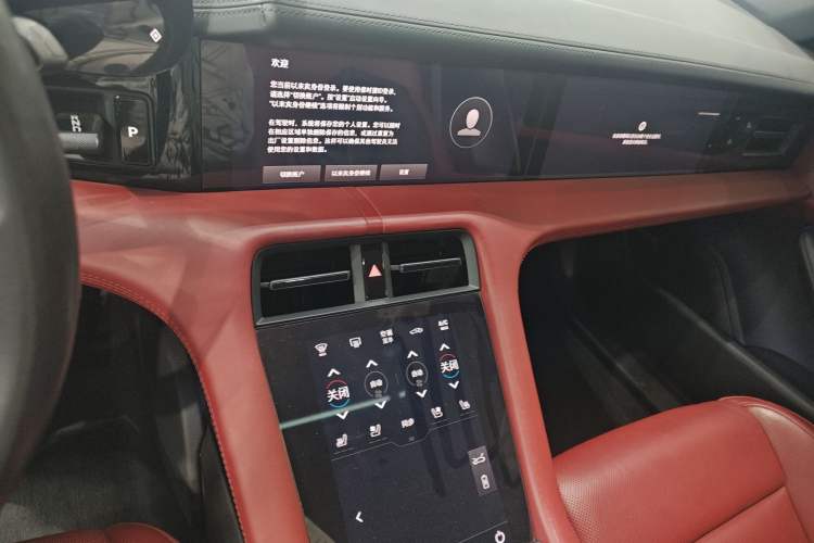 Used Porsche Taycan 2020 Taycan Audio And AC Panel