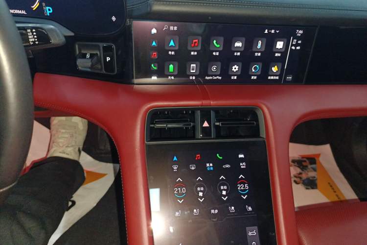 Used Porsche Taycan 2020 Taycan Audio And AC Panel