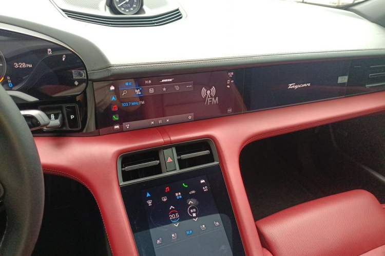Used Porsche Taycan 2020 Taycan Audio And AC Panel