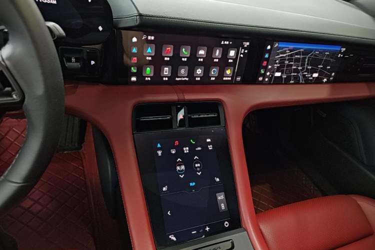 Used Porsche Taycan 2020 Taycan Audio And AC Panel
