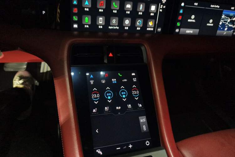 Used Porsche Taycan 2020 Taycan Audio And AC Panel