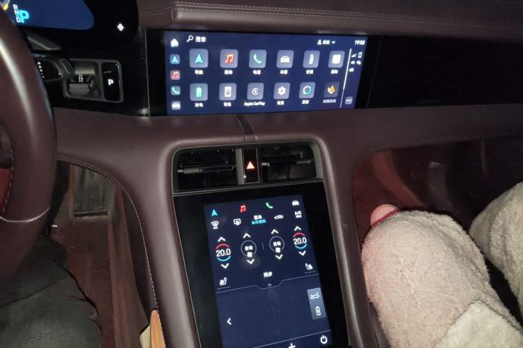 Used Porsche Taycan 2020 Taycan Audio And AC Panel