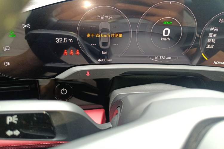 Used Porsche Taycan 2020 Taycan Odometer Close Up