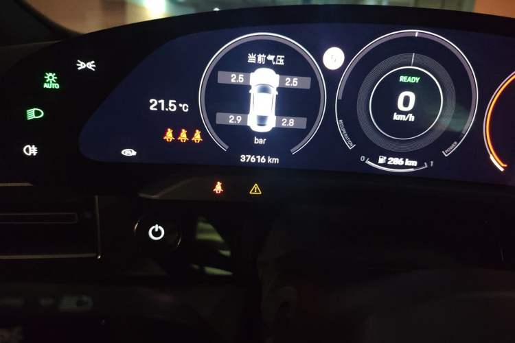 Used Porsche Taycan 2020 Taycan Odometer Close Up