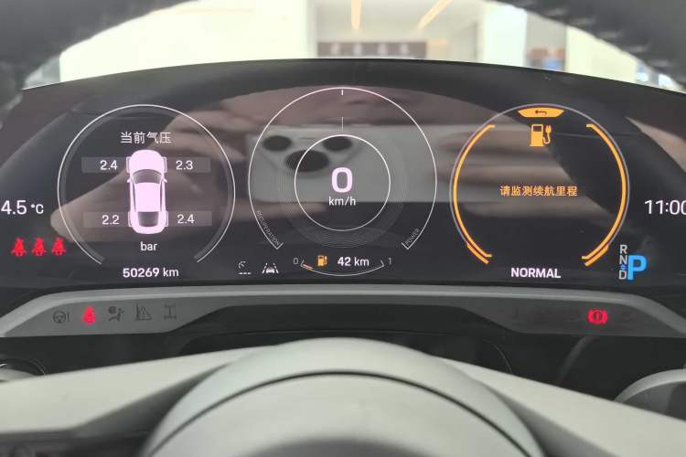 Used Porsche Taycan 2020 Taycan Odometer Close Up