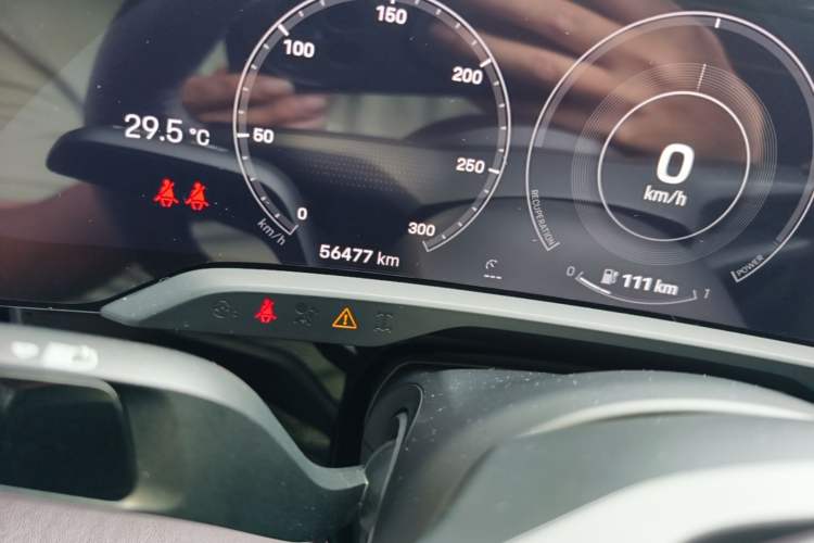 Used Porsche Taycan 2020 Taycan Odometer Close Up