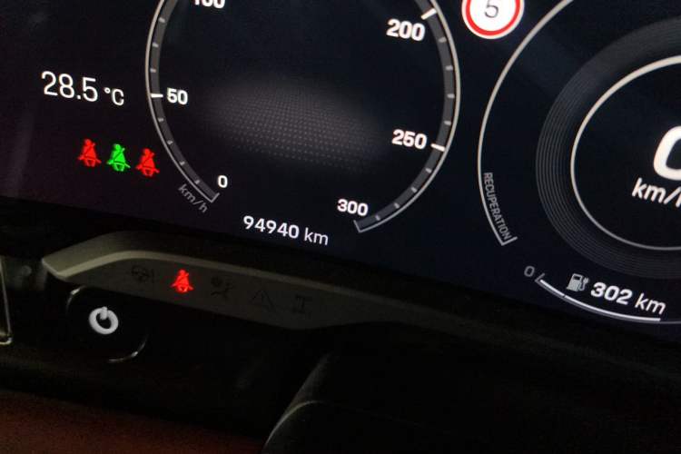 Used Porsche Taycan 2020 Taycan Odometer Close Up