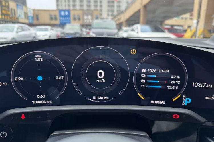 Used Porsche Taycan 2020 Taycan Odometer Close Up