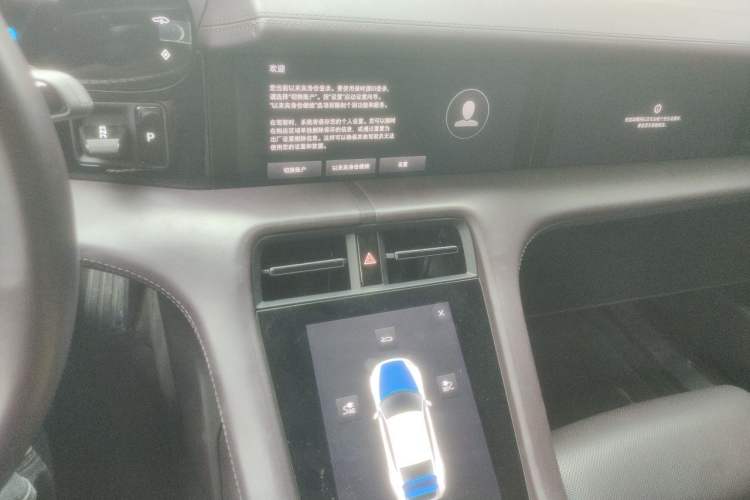 Used Porsche Taycan 2022 Taycan Audio And AC Panel
