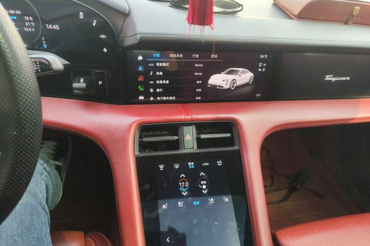Used Porsche Taycan 2022 Taycan Audio And AC Panel