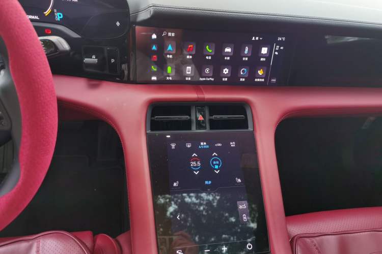 Used Porsche Taycan 2022-Year Updated Taycan Audio And AC Panel