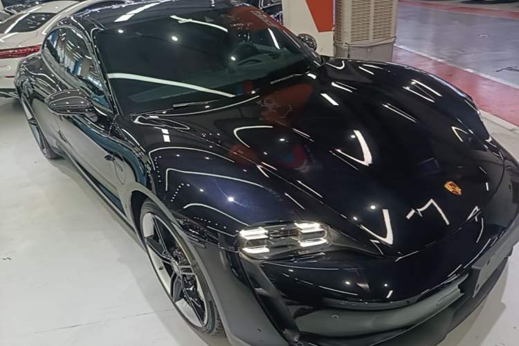 Used Porsche Taycan 2022-Year Updated Taycan Front Right 45 Deg