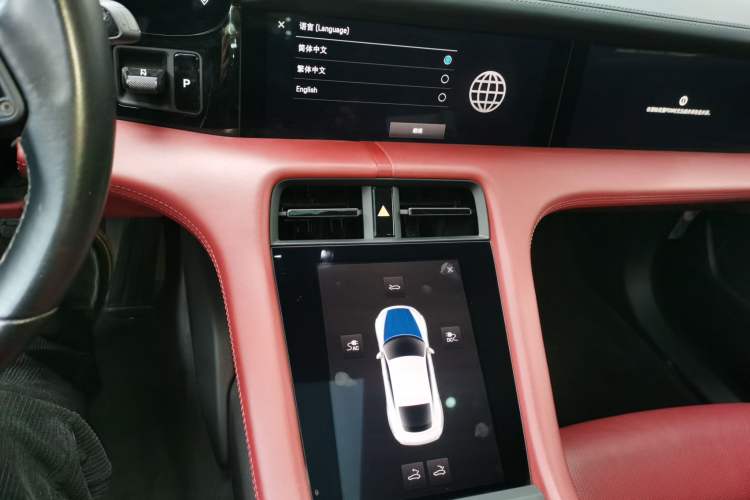 Used Porsche Taycan 2022 Taycan Audio And AC Panel