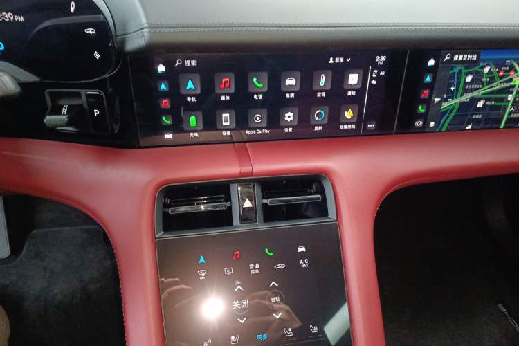 Used Porsche Taycan 2022 Taycan Audio And AC Panel