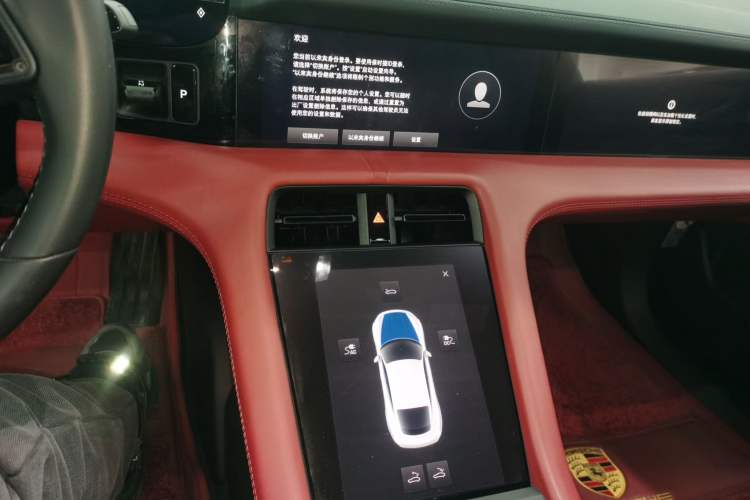 Used Porsche Taycan 2022-Year Updated Taycan Audio And AC Panel