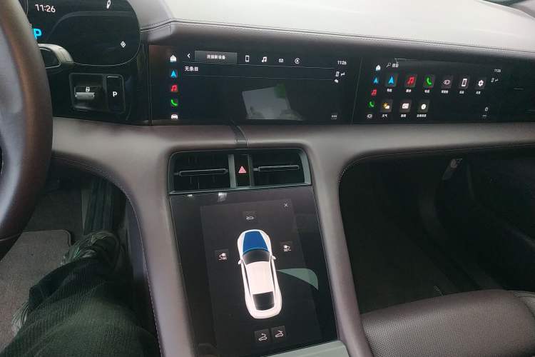 Used Porsche Taycan 2022-Year Updated Taycan Audio And AC Panel