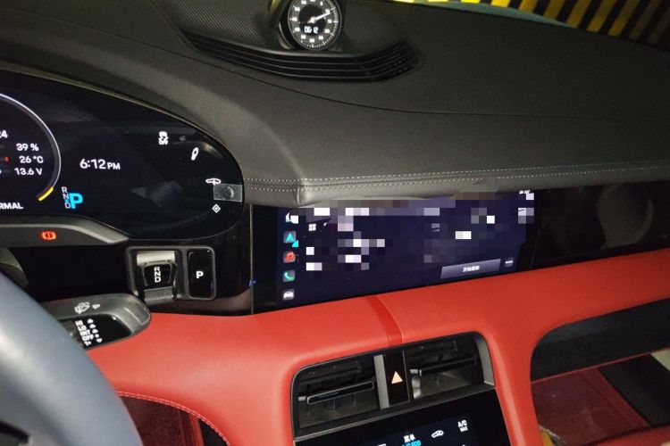 Used Porsche Taycan 2022-Year Updated Taycan Audio And AC Panel