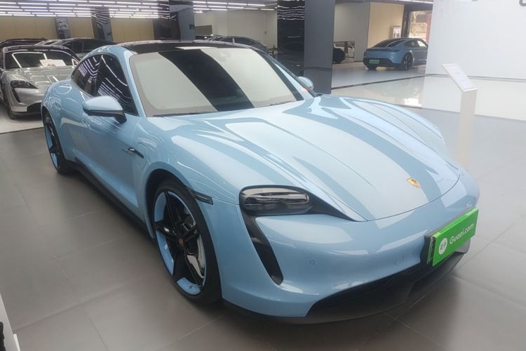 Used Porsche Taycan 2022-Year Updated Taycan Front Right 45 Deg