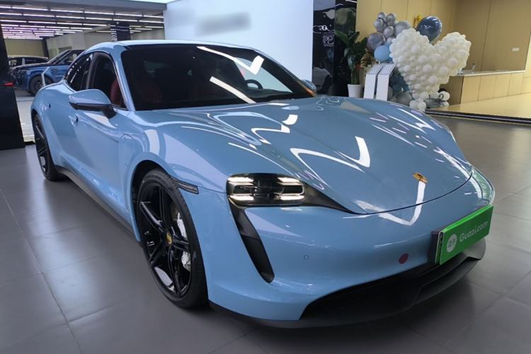Used Porsche Taycan 2022-Year Updated Taycan Front Right 45 Deg