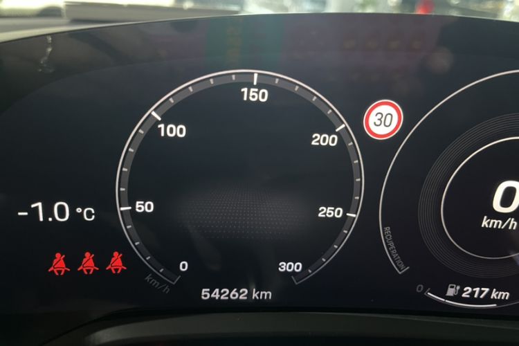 Used Porsche Taycan 2022 Taycan Odometer Close Up