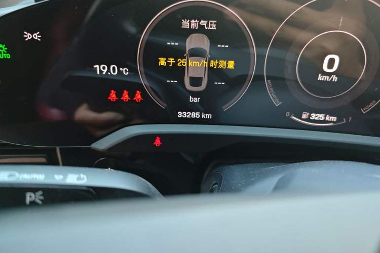 Used Porsche Taycan 2022 Taycan Odometer Close Up