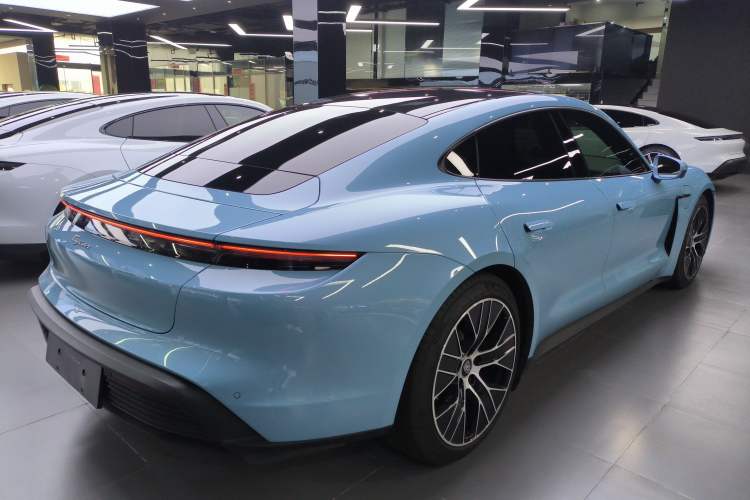 Used Porsche Taycan 2022-Year Updated Taycan Rear Right 45 Deg