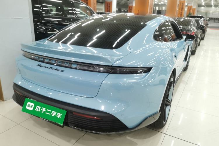 Used Porsche Taycan 2022-Year Updated Taycan Rear Right 45 Deg