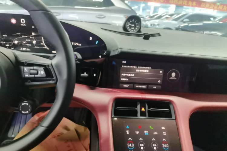 Used Porsche Taycan 2022 Taycan Audio And AC Panel