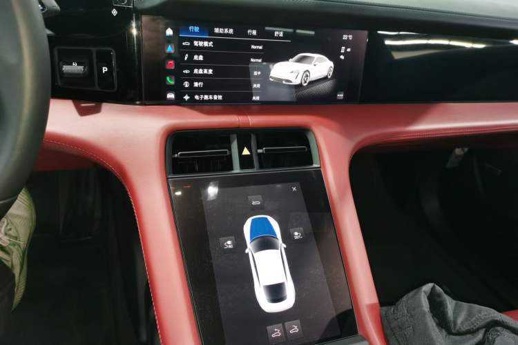 Used Porsche Taycan 2022 Taycan Audio And AC Panel