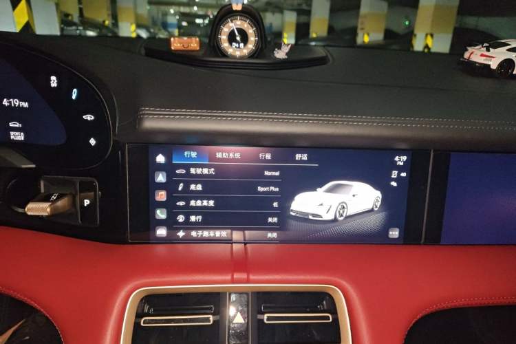 Used Porsche Taycan 2022-Year Updated Taycan Audio And AC Panel