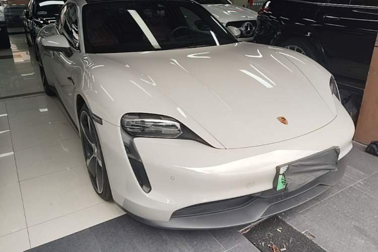 Used Porsche Taycan 2022-Year Updated Taycan Front Right 45 Deg