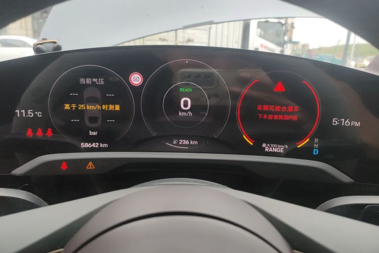 Used Porsche Taycan 2022-Year Updated Taycan Instrument Cluster