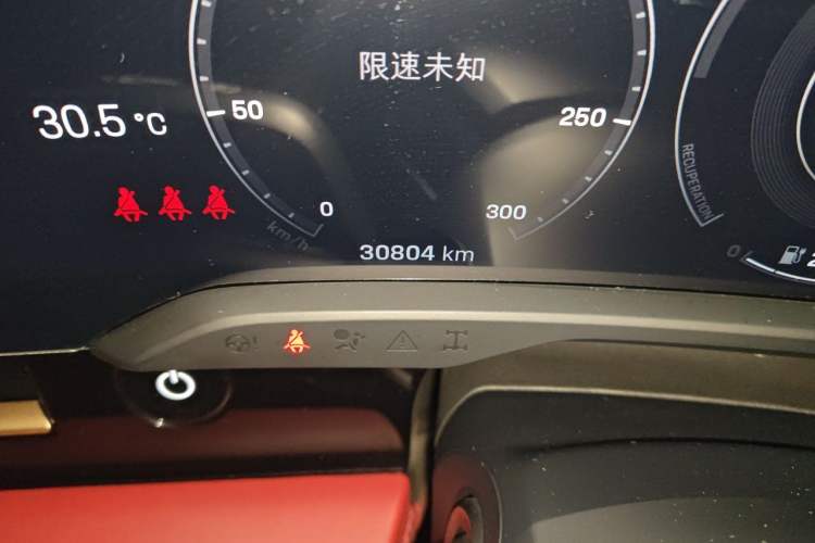 Used Porsche Taycan 2022-Year Updated Taycan Odometer Close Up