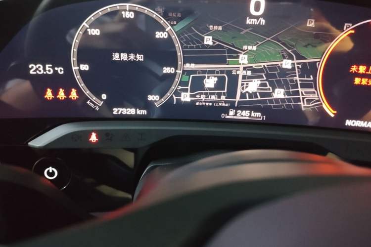 Used Porsche Taycan 2022 Taycan 4 Cross Turismo Odometer Close Up